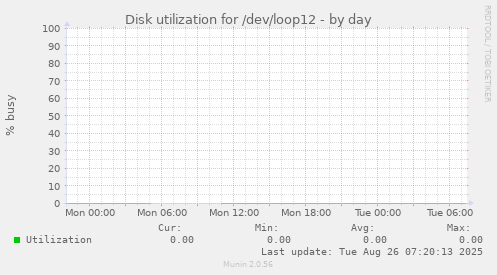 Disk utilization for /dev/loop12